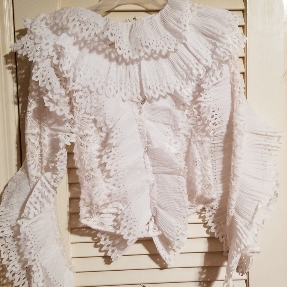 Ruffled Laced Shirt